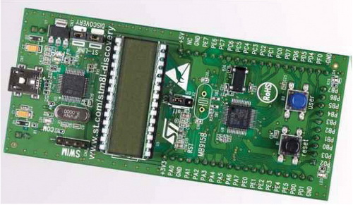 Внешний вид оценочной платы STM8L-DISCOVERY 