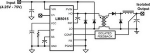 Типовая схема применения LM5015 