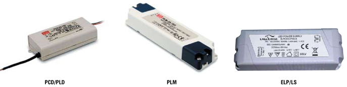 Внешний вид источников питания серий PCD/PLD, PLM, ELP/LS 