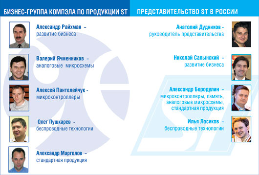 Бизнес-группа КОМЭЛА по продукции ST? Представительство ST в России