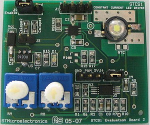 Внешний вид оценочной платы источника тока на основе STCS1A